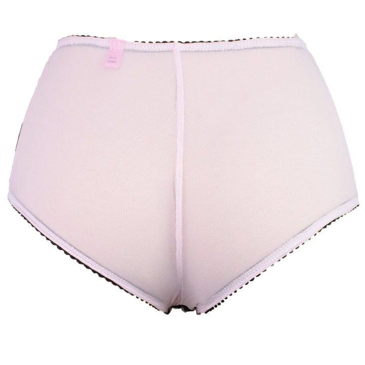 Black and Pink Virgin Mary High Waist Panty