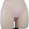 Glitter pink cheeky spiderweb strappy panty