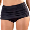High Waist Ruched Swimskirt