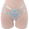 Pastel Blue Strappy Spiderweb Panty