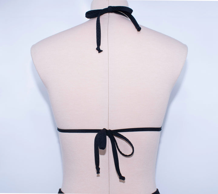 Spiderweb  Triangle Bikini Top