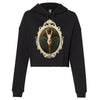 The Bat Woman by Albert Joseph Penot -  Cropped Hooded Sweatshirt