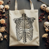Anatomical Skeleton Canvas Tote Bag