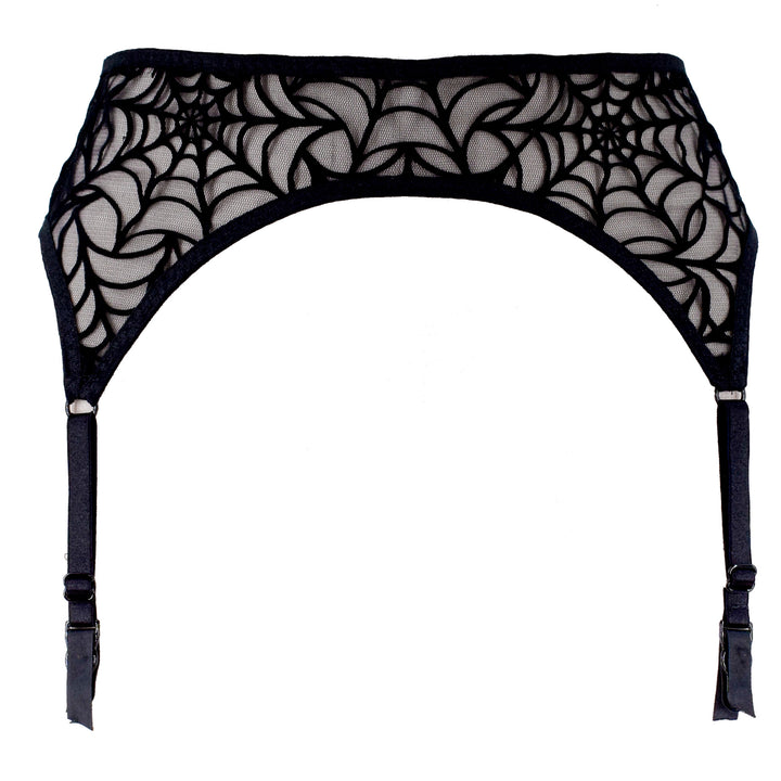 Black Spiderweb Garter Belt