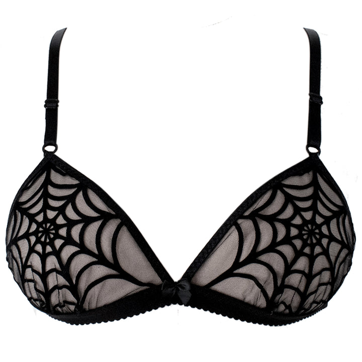 Black Spiderweb Bralette