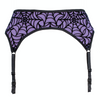 Purple Spiderweb Garter Belt