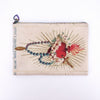 Red Scared Heart  - Cosmetic Bag