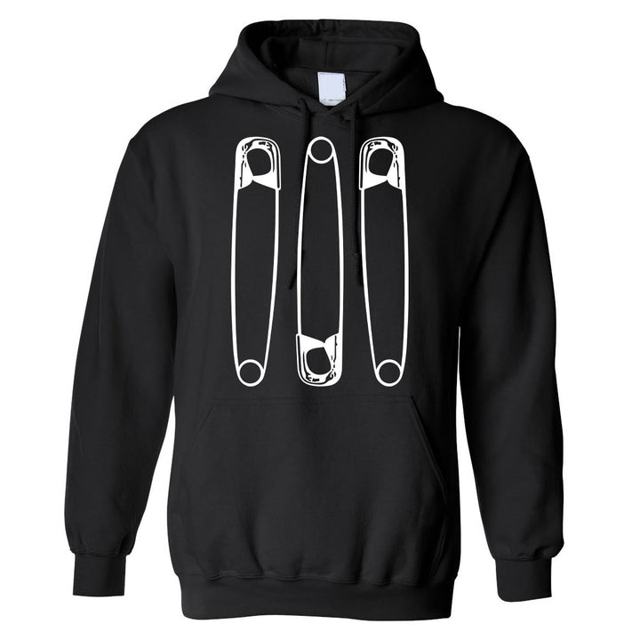 Giant Safety Pins  -  Hooded Sweatshirt