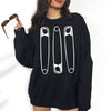 Giant Safety Pins   -  Crewneck Sweatshirt