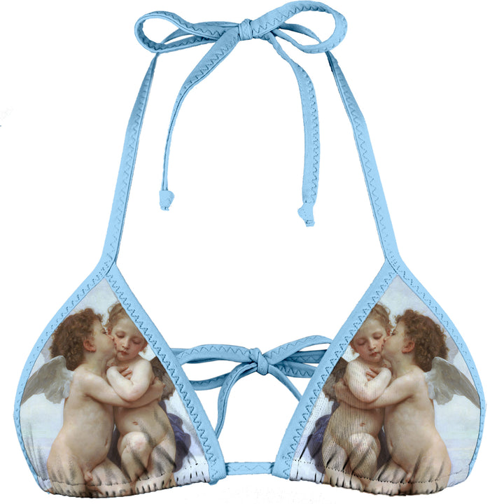 Two Cherubs (L'Amour et Psyché, enfants)  Triangle Bikini Top