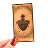 Gold Sacred Heart - Vinyl Sticker