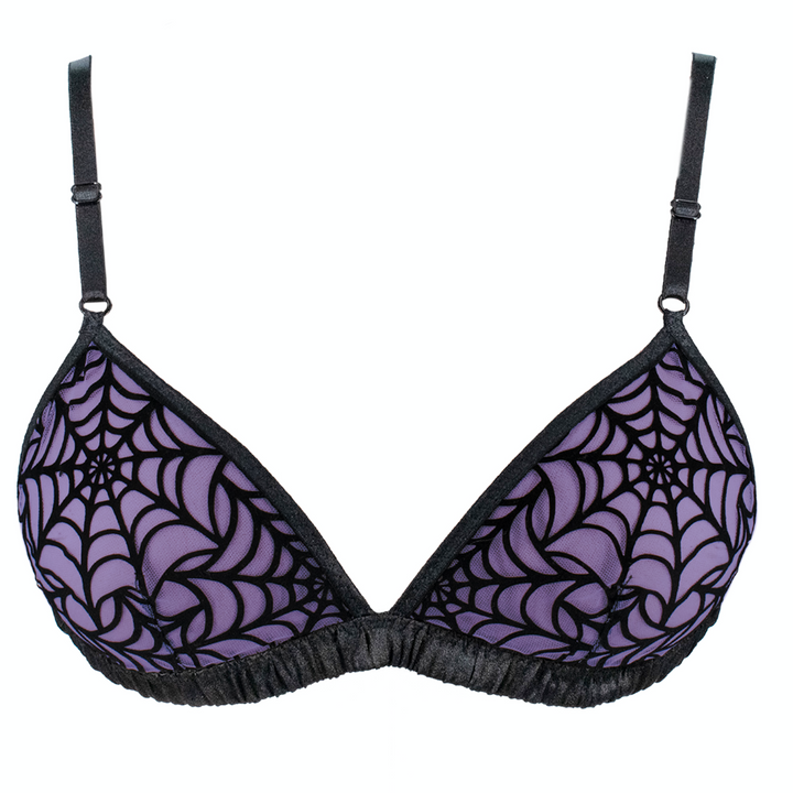 LUXE Purple Spiderweb Bralette