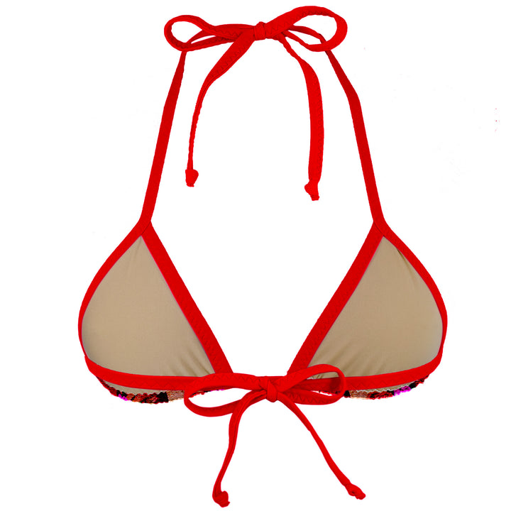 Sacred Heart Triangle Bikini Top