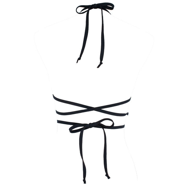 Spiderweb Strappy Triangle Bikini Top