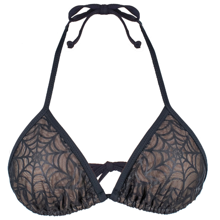 Spiderweb Triangle Bikini Top