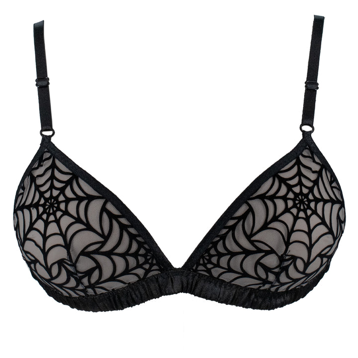 LUX ALL BLACK Spiderweb Bralette