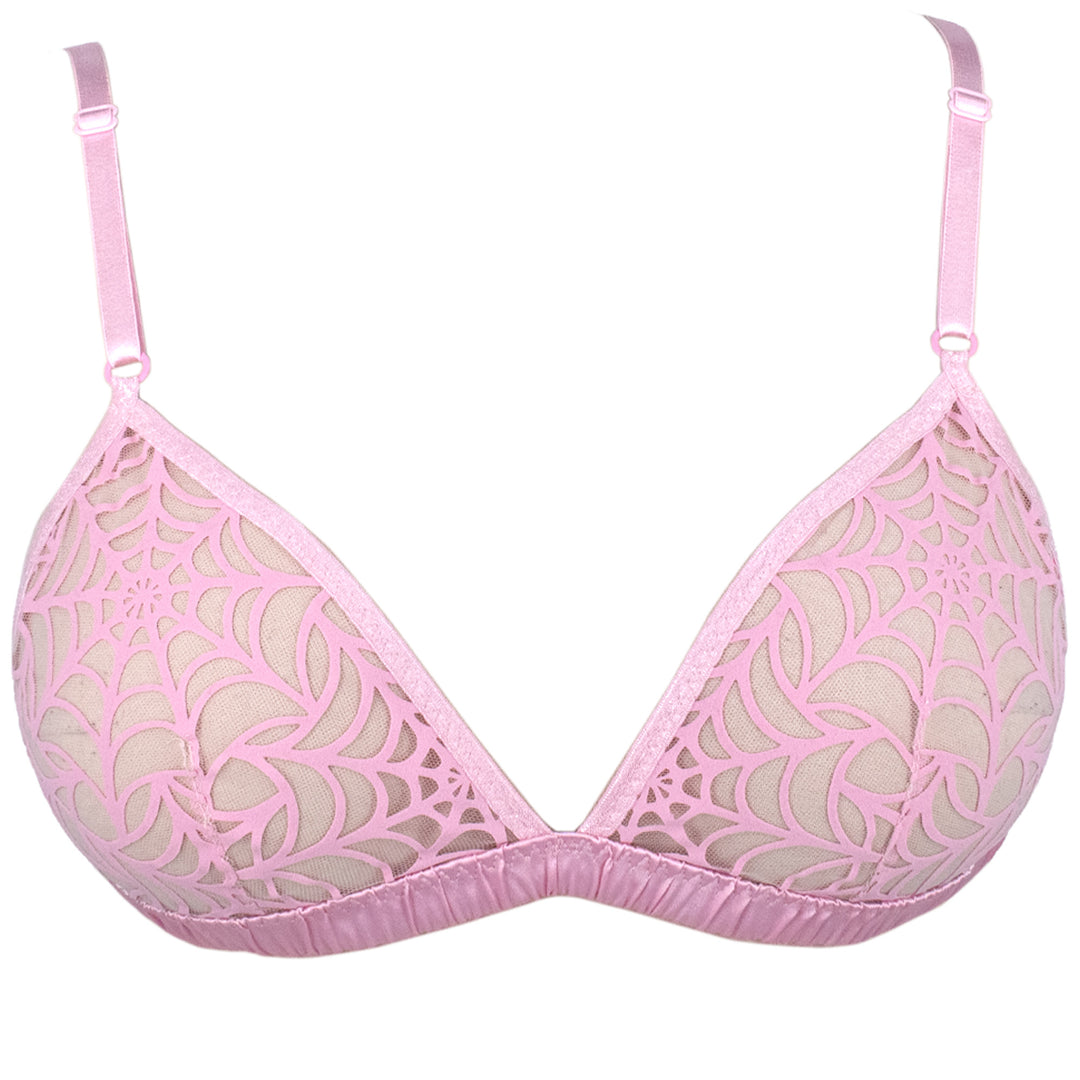 LUXE PINK Spiderweb Bralette - McLaineO