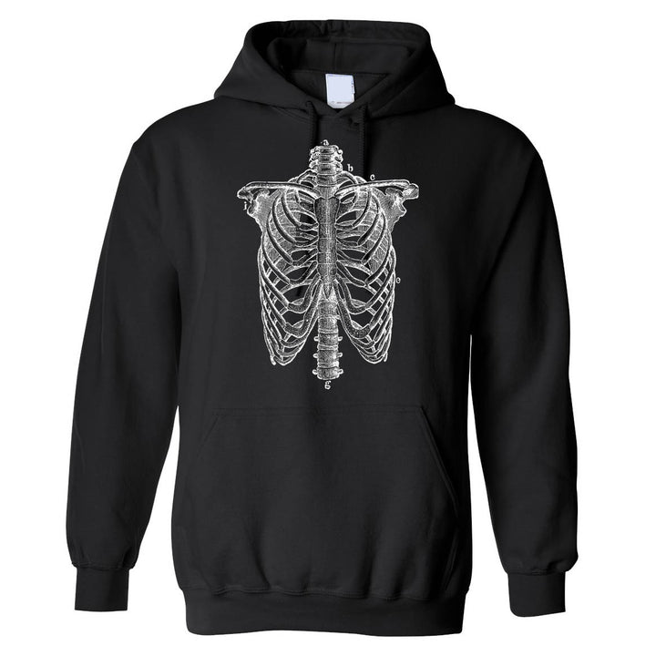 Anatomical Skeleton Ribcage  -  Hooded Sweatshirt