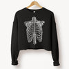 Anatomical Skeleton Ribcage  -  Cropped  Sweatshirt