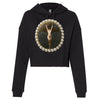 The Bat Woman by Albert Joseph Penot -  Cropped Hooded Sweatshirt