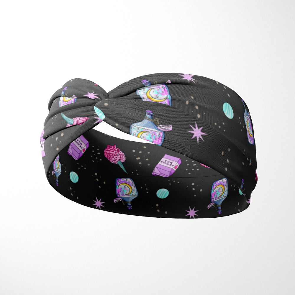 Unicorn  Twist Knot Headband, Faux Turban, Soft Stretchy HairBand
