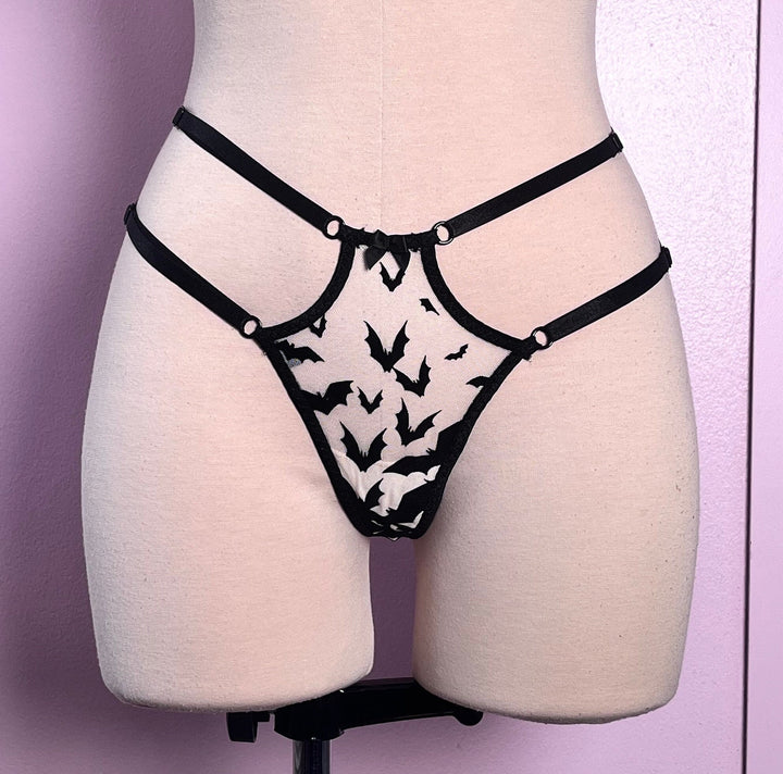 Bat strappy panty