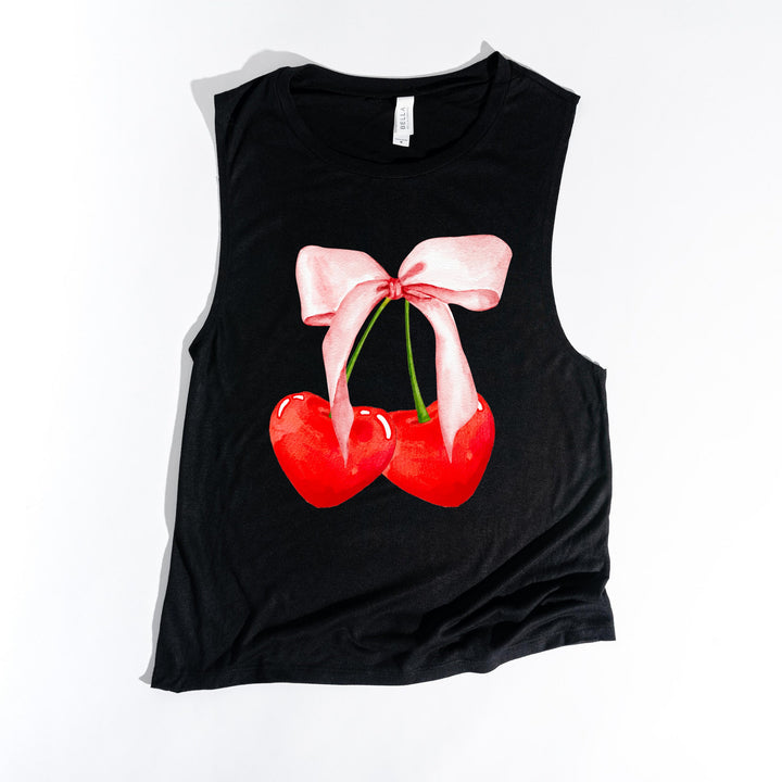 Vintage Cherries Muscle Tank